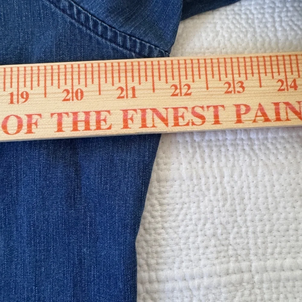 Faconnable Denim-Blue 100% Cotton Blouse in Size XL - Picture 9 of 10